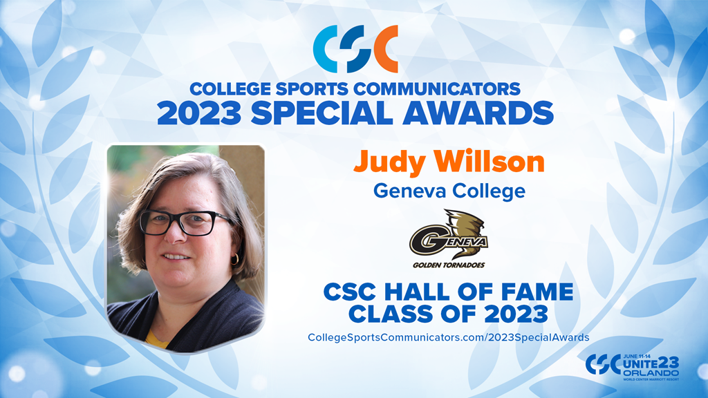 2023 Special Awards Salute: Judy Willson (Geneva College), CSC Hall of Fame